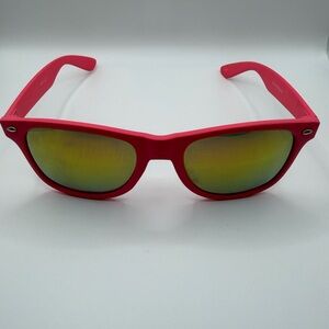 Hot Pink Mirrored Sunglasses
